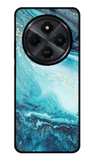 Blue Glitter Marble Redmi 14C 5G Glass Case