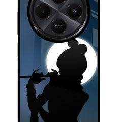 Shri Krishna Silhouette Redmi 14C 5G Glass Case
