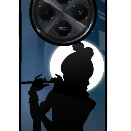 Shri Krishna Silhouette Redmi 14C 5G Glass Case