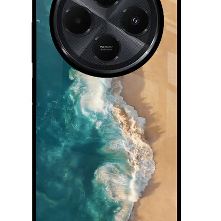 Ocean Beach Redmi 14C 5G Glass Case