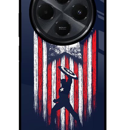 Captain America Marvel Art Redmi 14C 5G Glass Case