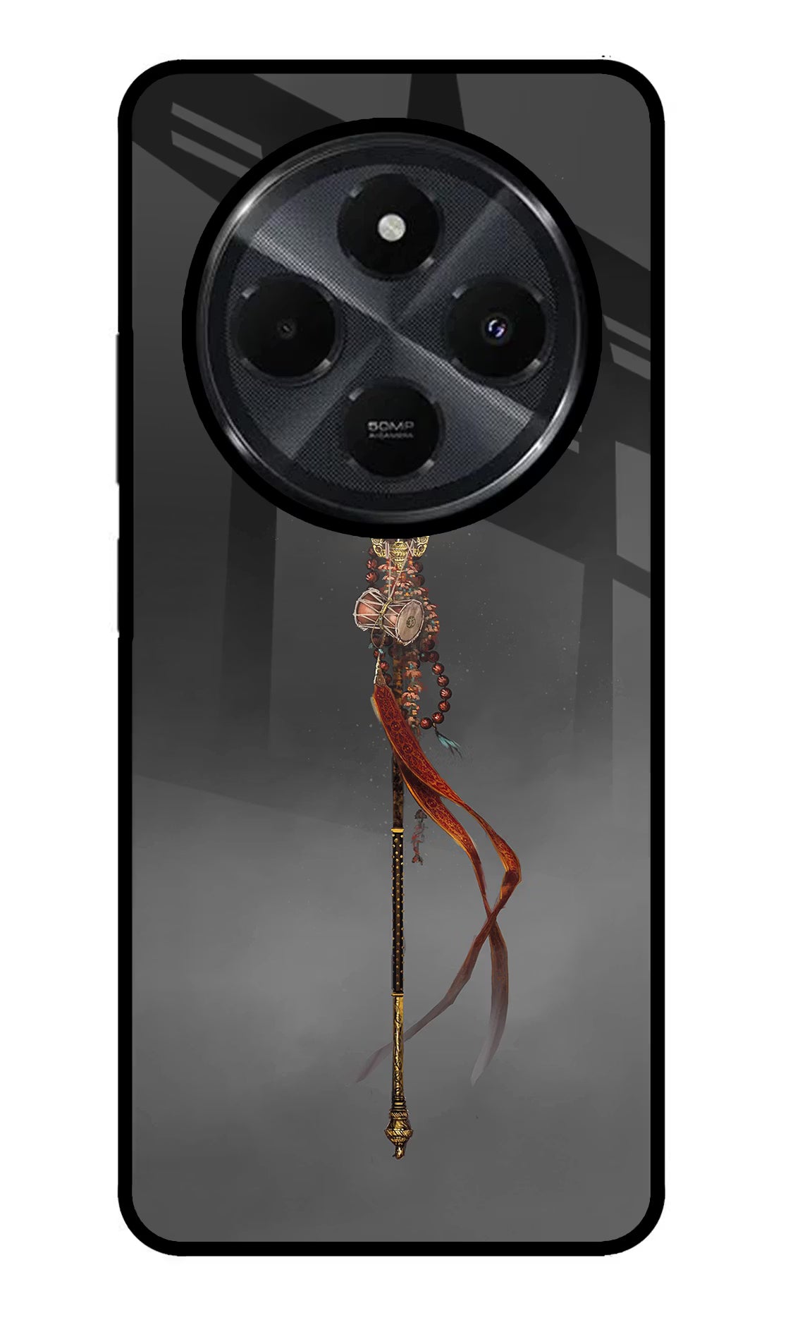 Shiv Trishul Redmi 14C 5G Glass Case Back Cover by Casekaro
