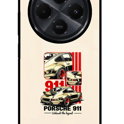 Classic Porsche 911 Redmi 14C 5G Glass Case