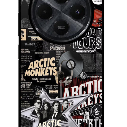 Arctic Monkeys Redmi 14C 5G Glass Case Back Cover by Casekaro