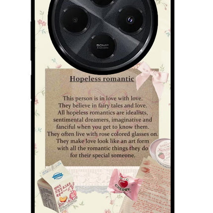 Hopeless Romantic Redmi 14C 5G Glass Case