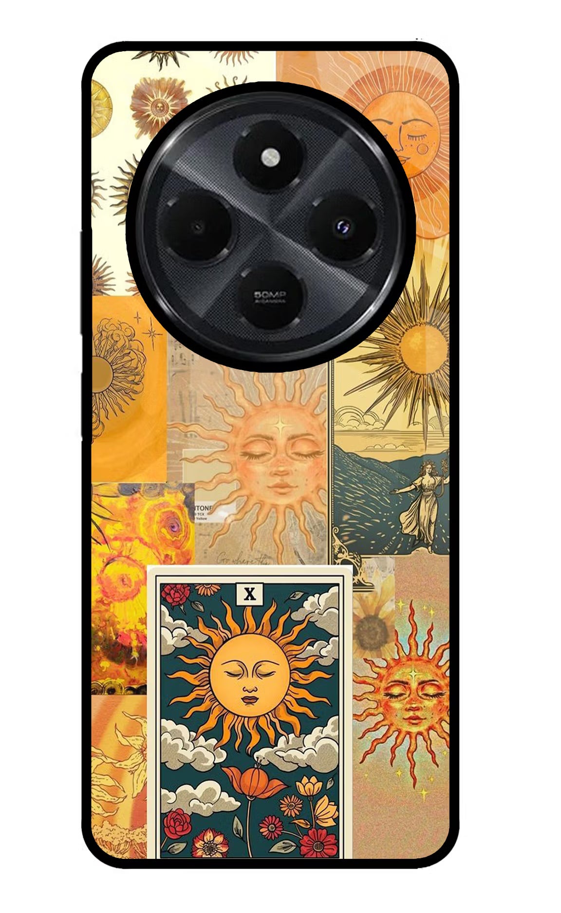 Sun Redmi 14C 5G Glass Case Back Cover by Casekaro