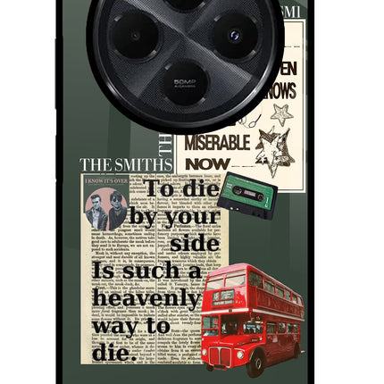 The Smiths Redmi 14C 5G Glass Case Back Cover by Casekaro