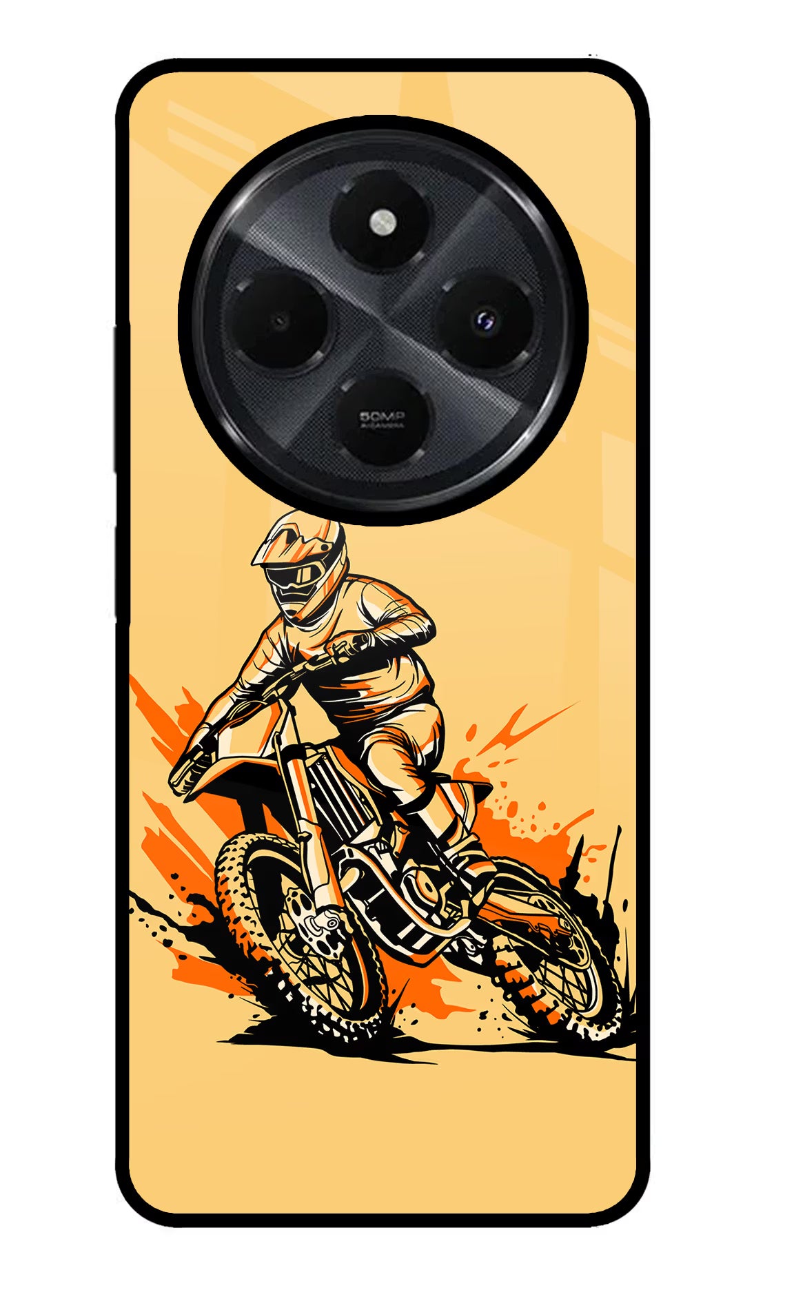 Off-Road Fury Redmi 14C 5G Glass Case Back Cover by Casekaro