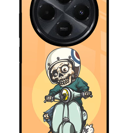 Undead Biker Redmi 14C 5G Glass Case