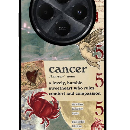 Cancer Zodiac Redmi 14C 5G Glass Case