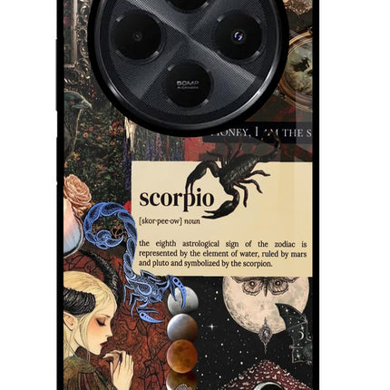 Scorpio Zodiac Redmi 14C 5G Glass Case