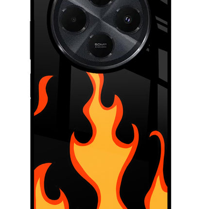 Fired Up – Black Redmi 14C 5G Glass Case