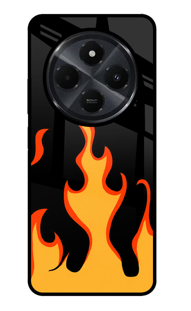 Fired Up – Black Redmi 14C 5G Glass Case