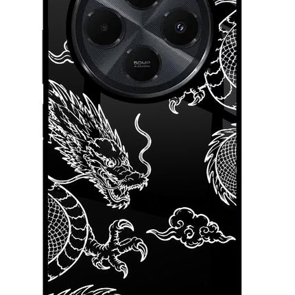 Twin Dragons Redmi 14C 5G Glass Case