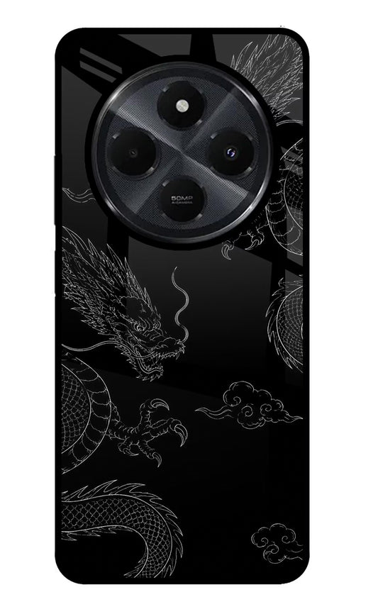 Twin Dragons Redmi 14C 5G Glass Case