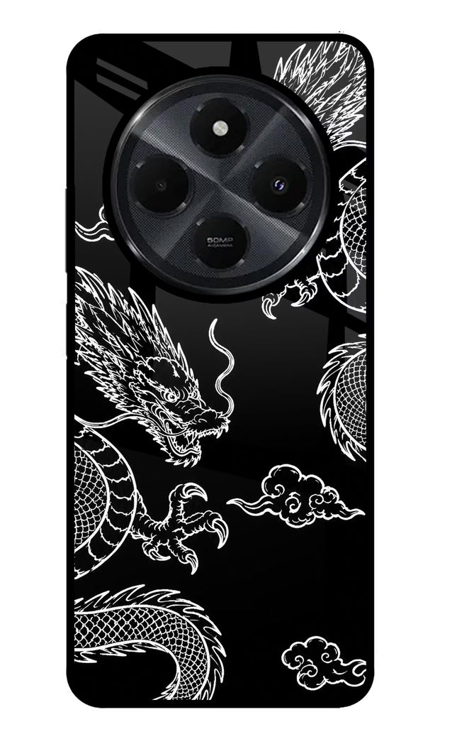 Twin Dragons Redmi 14C 5G Glass Case