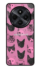 Pink Cats Redmi 14C 5G Glass Case
