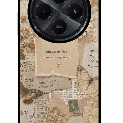 Vintage case Redmi 14C 5G Glass Case