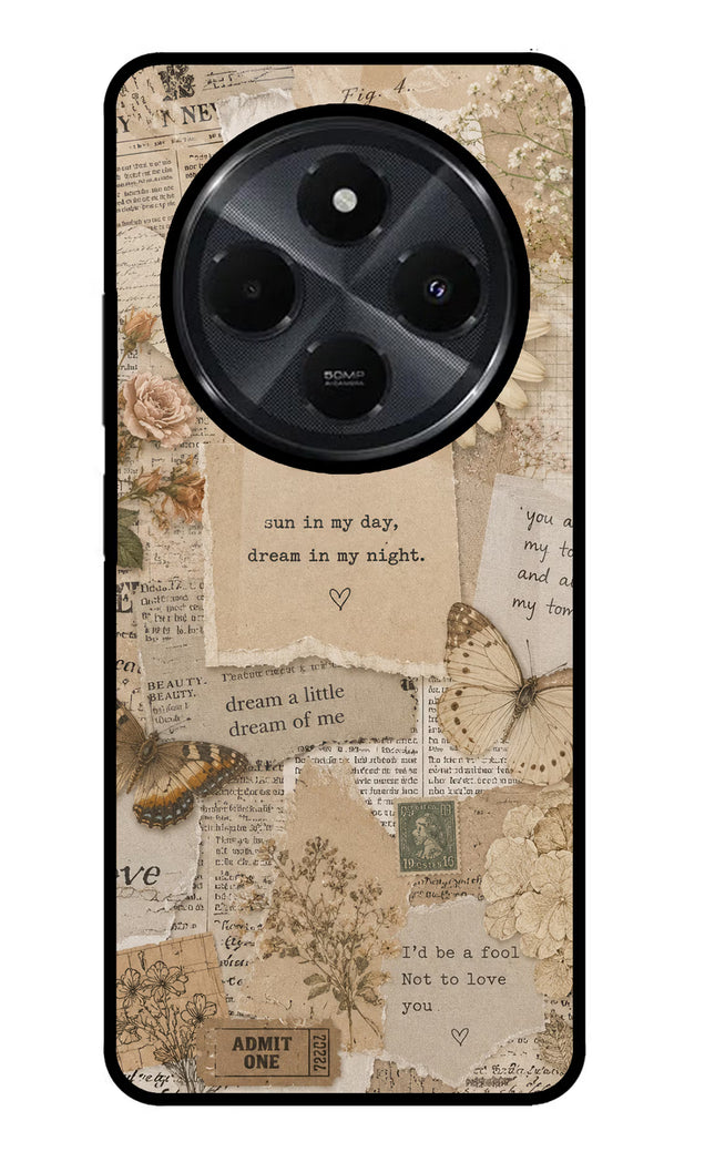 Vintage case Redmi 14C 5G Glass Case