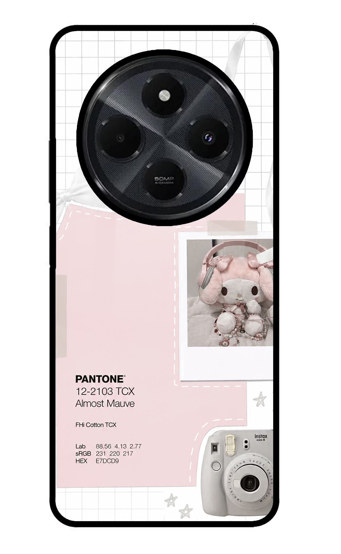 Pantone Asthetic Redmi 14C 5G Glass Case