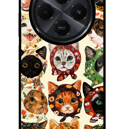 Cool Cat Redmi 14C 5G Glass Case