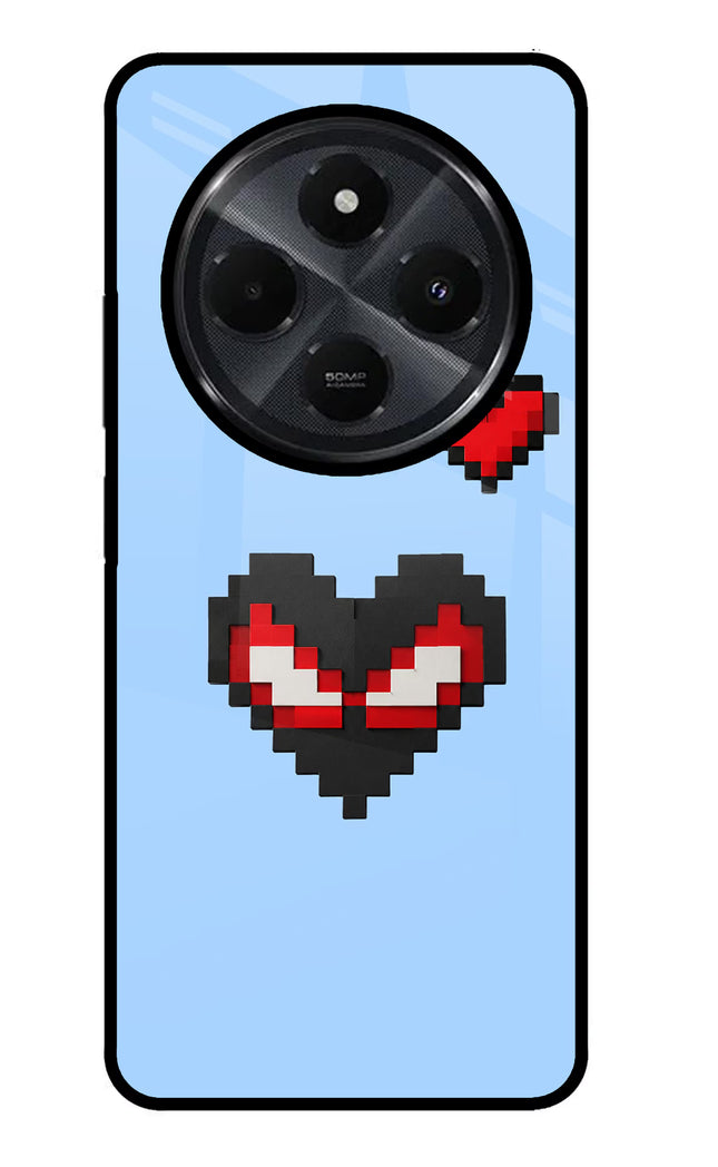 Peter Heart Redmi 14C 5G Glass Case
