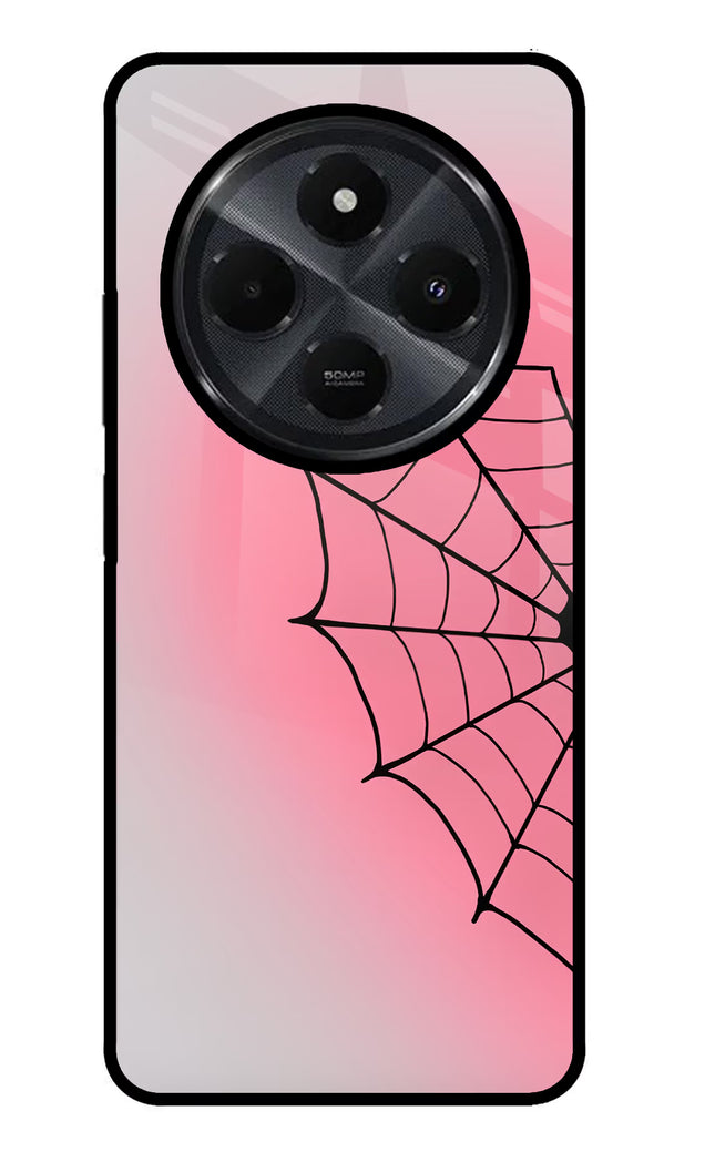 Pink Web Redmi 14C 5G Glass Case