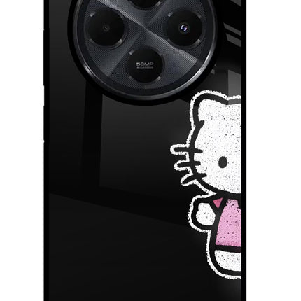 Kitty Charm Redmi 14C 5G Glass Case