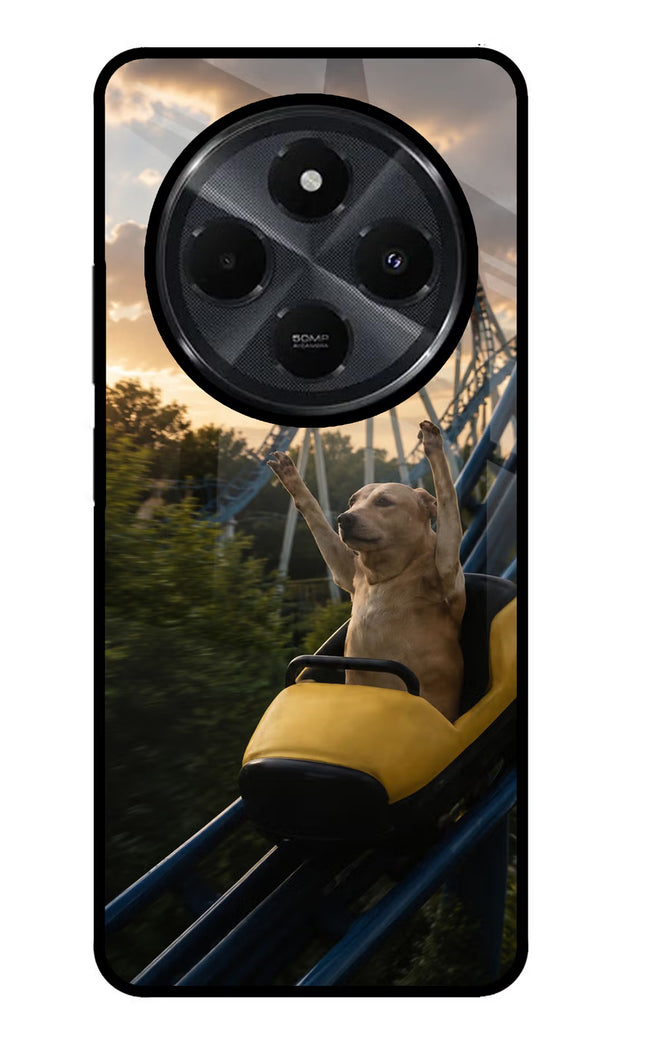 Rollercoaster Dog Redmi 14C 5G Glass Case