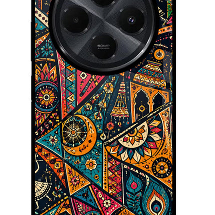 Folk Print Redmi 14C 5G Glass Case