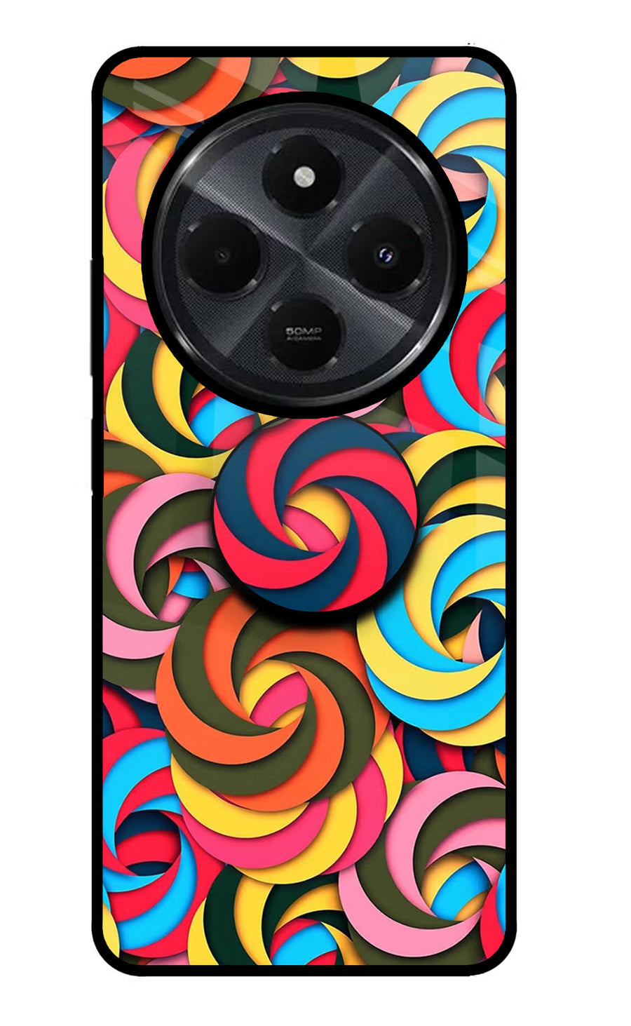 Spiral Pattern Redmi 14C 5G Pop Case, Metal case