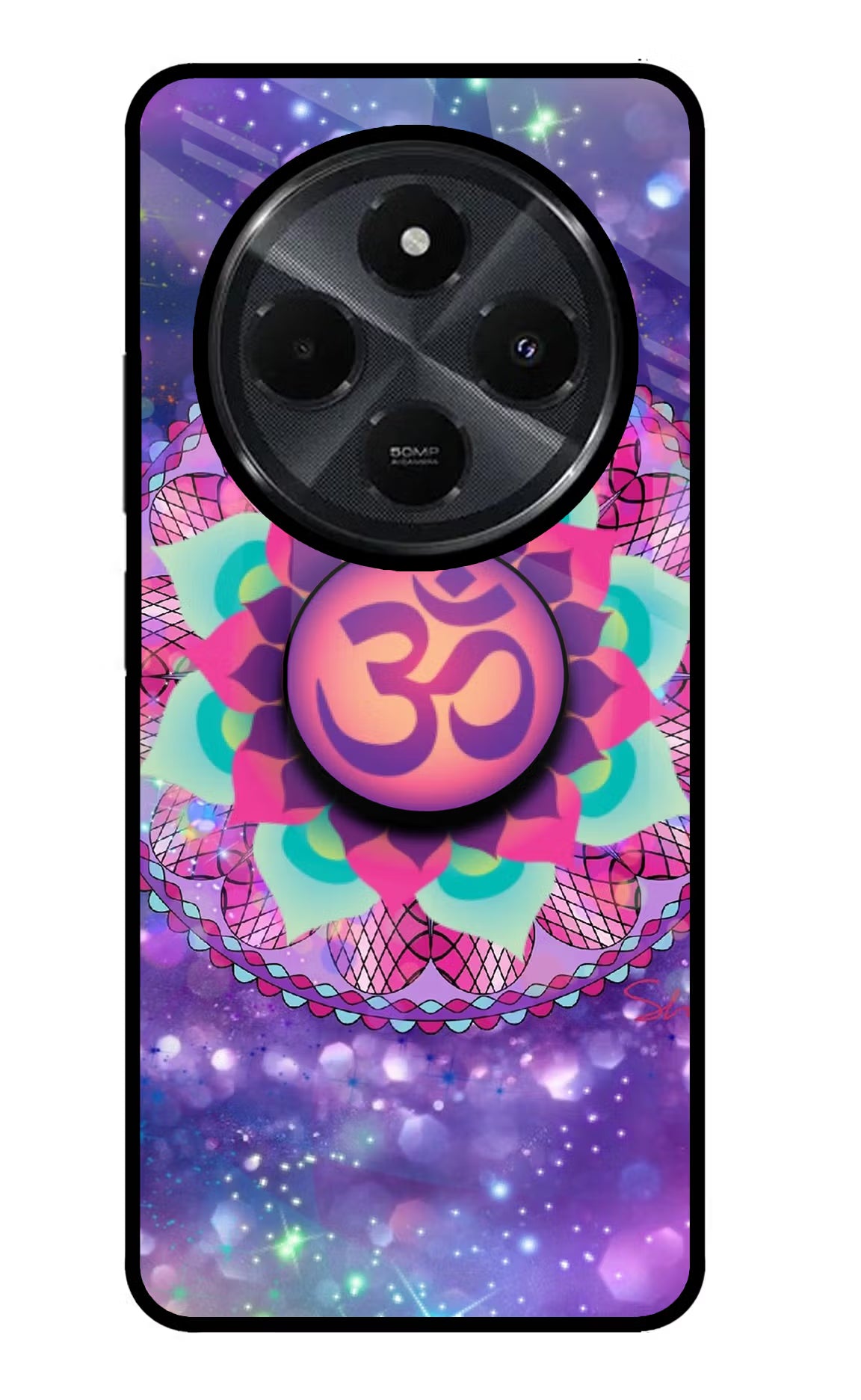 Om Purple Redmi 14C 5G Pop Case by Casekaro