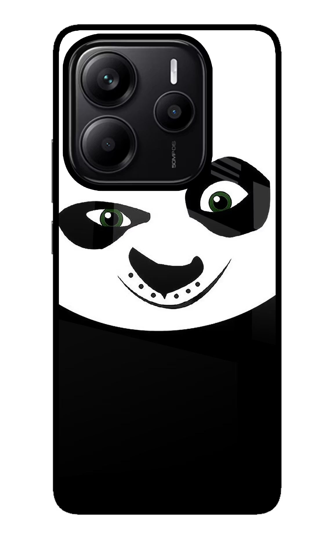 Panda Redmi Note 14 5G Glass Case Back Cover by Casekaro