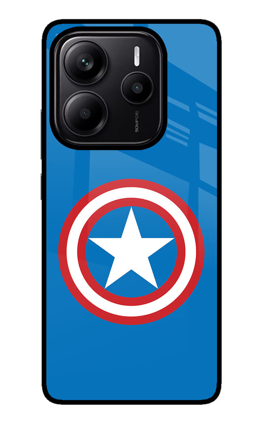 Captain America Logo Redmi Note 14 5G Glass Case