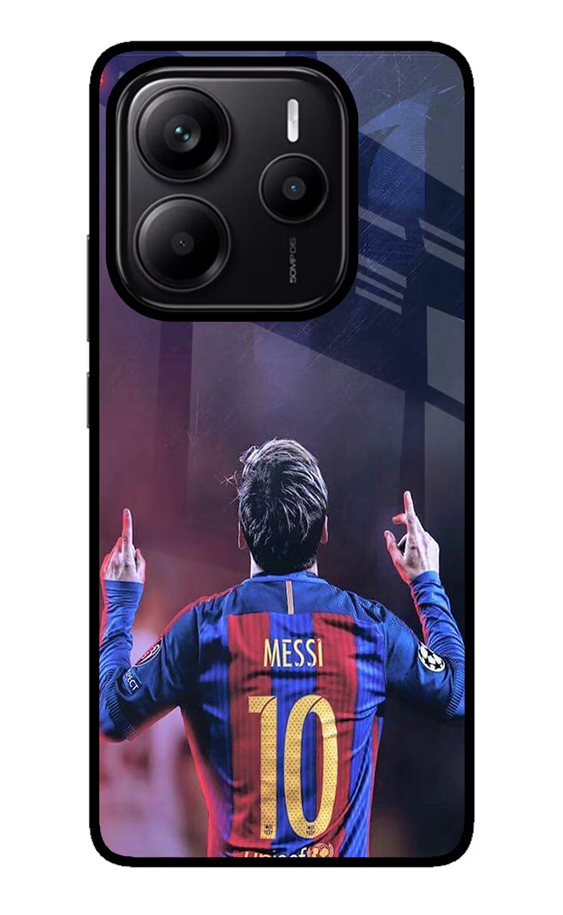 Messi Redmi Note 14 5G Glass Case Back Cover by Casekaro
