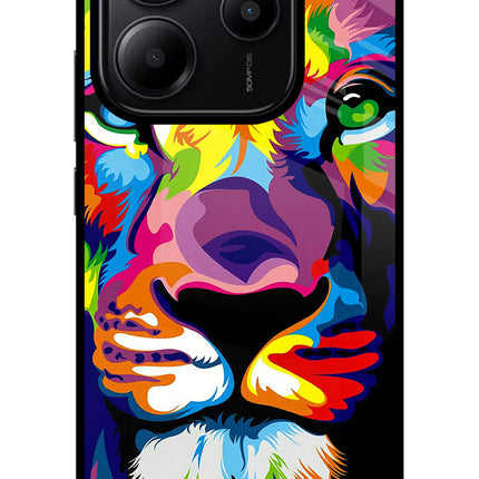 Lion Redmi Note 14 5G Glass Case