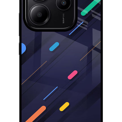 Abstract Design Redmi Note 14 5G Glass Case