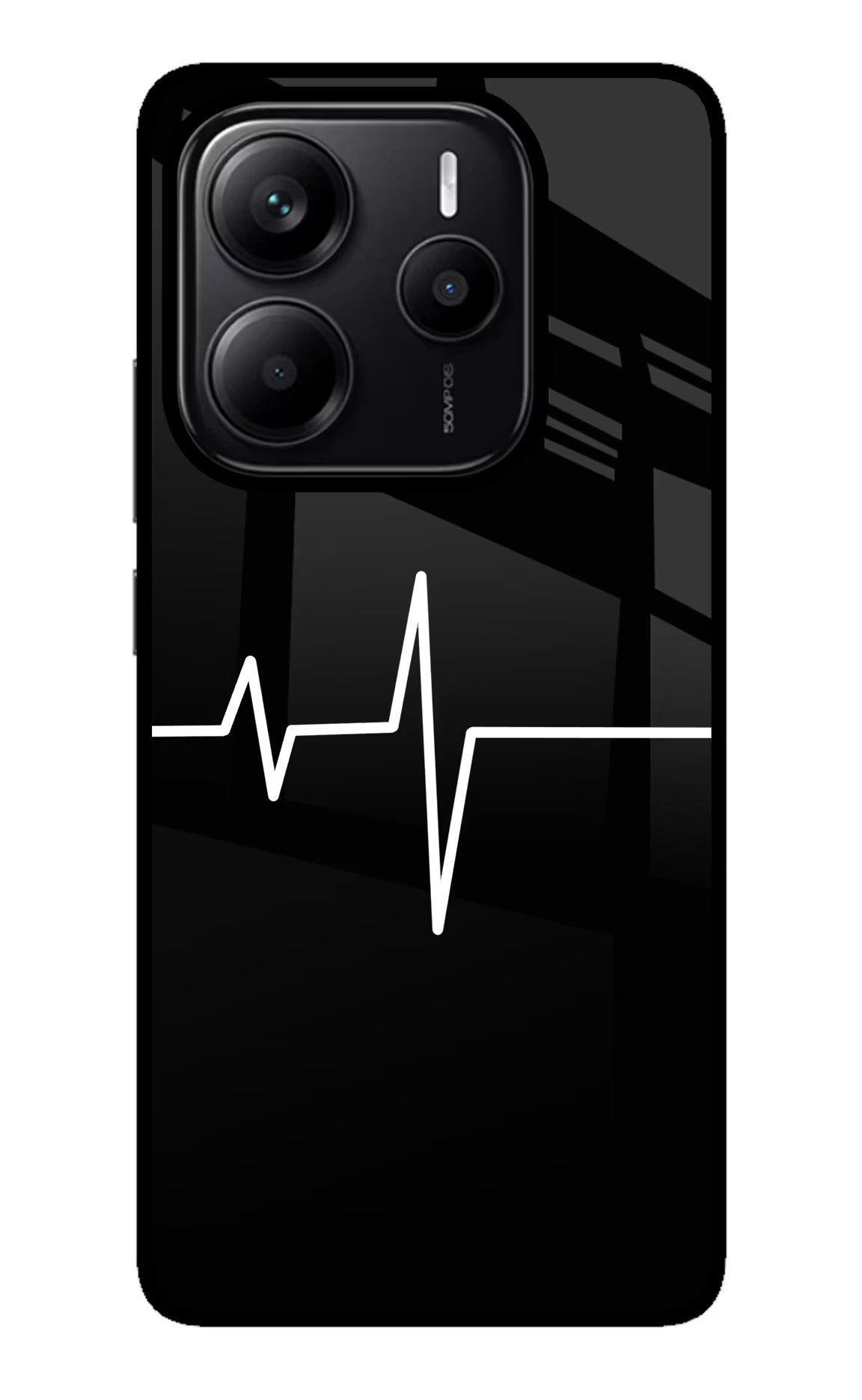 Heart Beats Redmi Note 14 5G Glass Case Back Cover by Casekaro