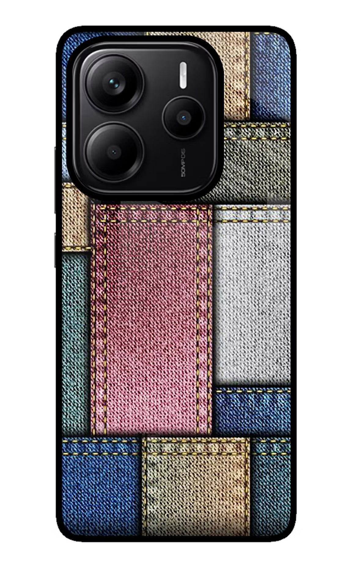 Multicolor Jeans Redmi Note 14 5G Glass Case