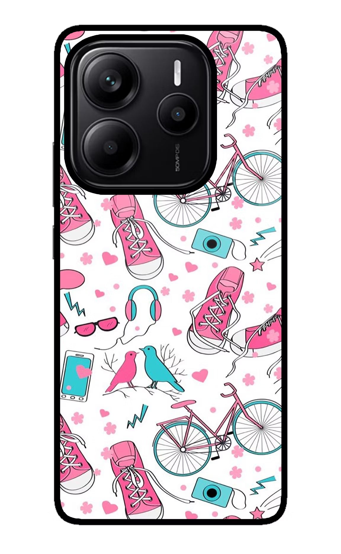 Artwork Redmi Note 14 5G Glass Case Back Cover by Casekaro
