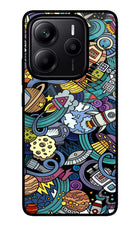 Space Abstract Redmi Note 14 5G Glass Case