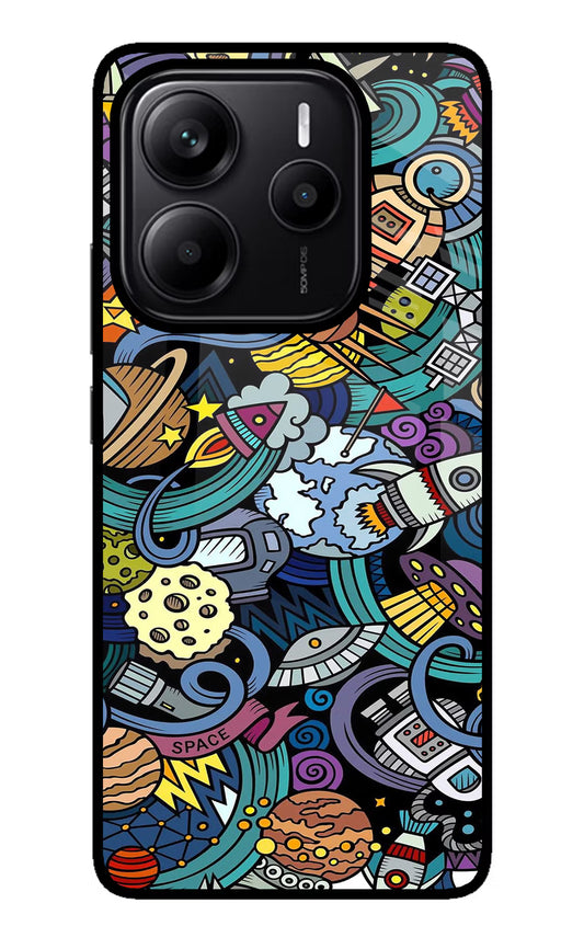 Space Abstract Redmi Note 14 5G Glass Case