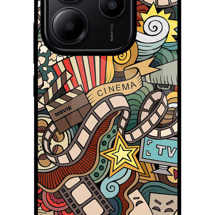 Cinema Abstract Redmi Note 14 5G Glass Case