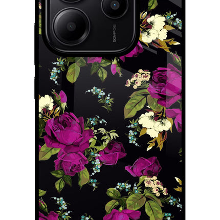 Flowers Redmi Note 14 5G Glass Case