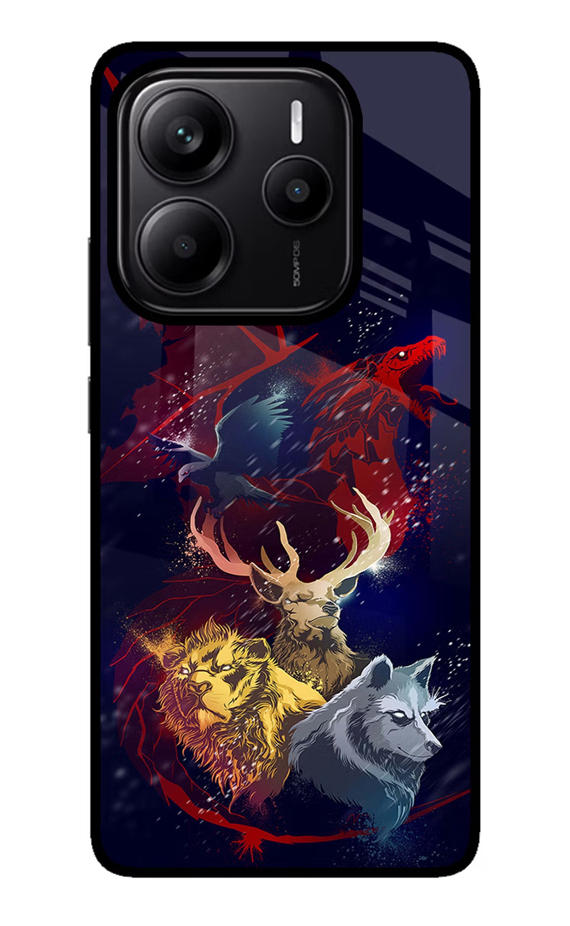 Game Of Thrones Redmi Note 14 5G Glass Case Back Cover by Casekaro