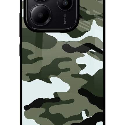 Camouflage Redmi Note 14 5G Glass Case