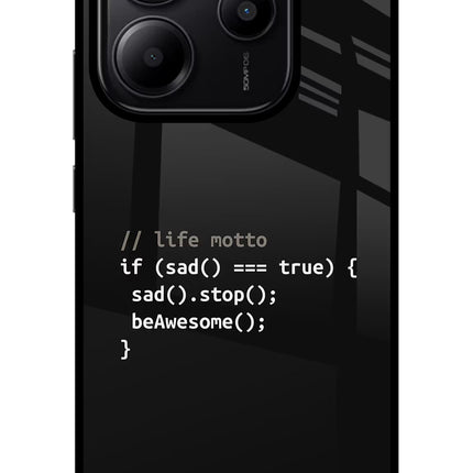 Life Motto Code Redmi Note 14 5G Glass Case