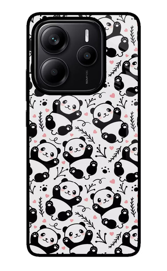 Cute Panda Redmi Note 14 5G Glass Case