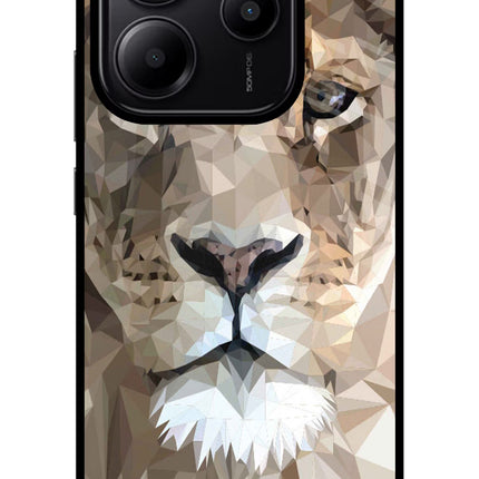 Lion Art Redmi Note 14 5G Glass Case