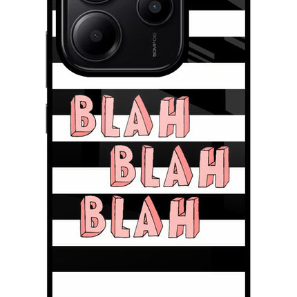 Blah Blah Blah Redmi Note 14 5G Glass Case